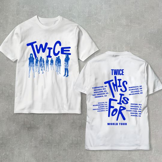 Discover Twice This Is For World Tour in US 2026 Shirt, This Is For Twice Shirt, Twice TEN: The Story Goes On Shirt,  TWICE 10th Anniversary