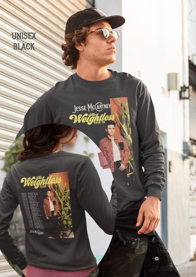 Jesse McCartney  The Weightglass Tour Long Sleeve Shirt | Pop Music Merch | Concert Outfit for Fans