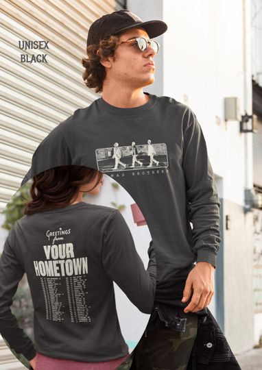 Discover Jonas Brothers  Greeting From Your Hometown Tour Shirt | Pop Rock Merch | Concert Tee for Fans