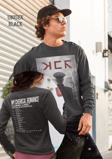 My Chemical Romance  Long Live The Black Parade Tour Long Sleeve Shirt | Emo Rock Merch | Concert Tee for Fans