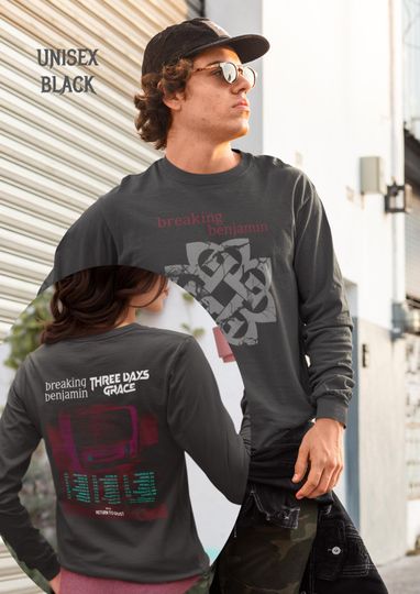 Breaking Benjamin Long Sleeve Band Shirt | Tour Edition | Grunge Rock Merch for Music Lovers