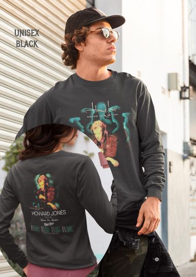 Howard Jones Tour Long Sleeve Shirt | Dream Into Action 80s Music Tee | Retro Pop Fashion Merch