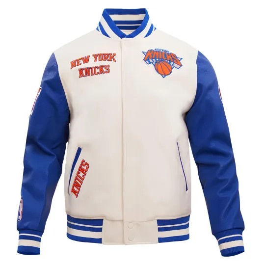 New York Knick White Body Royal Blue Jacket