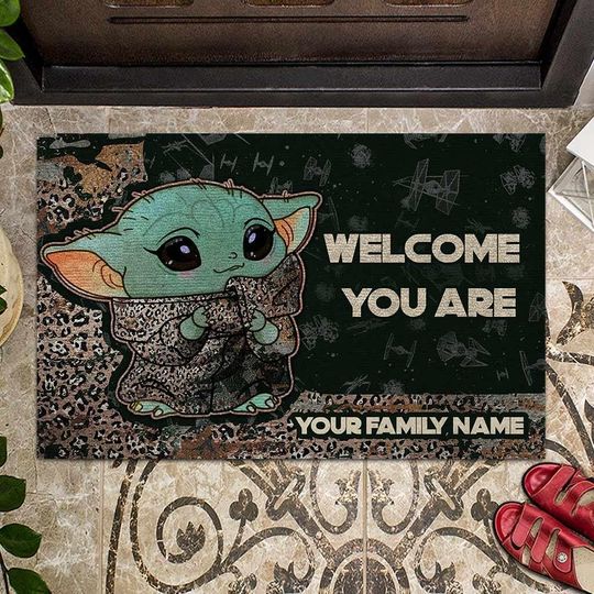 Discover Baby Yoda Doormat, Mandalorian Welcome Mat, Star Wars Entryway Rug, Cute Front Door Mat, Grogu Housewarming Gift, Sci-Fi Home Decor