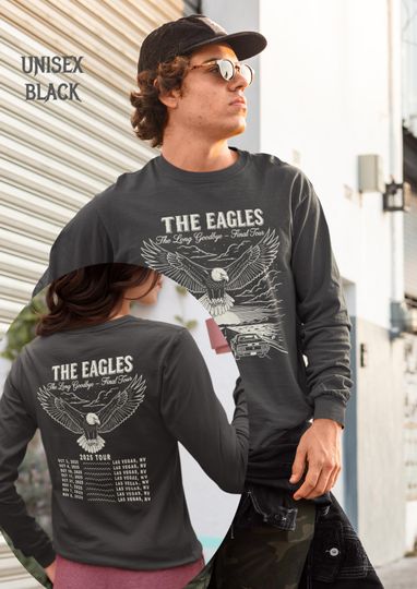 The Eagles Final Tour Long Sleeve | The Long Goodbye Merch | Classic Rock Fan Shirt