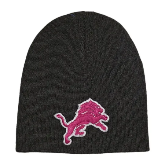Discover Detroit Lions Beanie 🏈Knit Hat  🏈CLASSIC football PATCH/LOGO 🏈GO LIONS!!!!!  🏈NWT