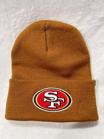 Beanie San Francisco Football 49ers Adult Winter Knit Hat Cap Toboggan Sideline USA