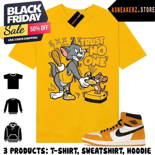 Shirt Match AJ 1 High OG Yellow Ochre Sneaker T-Shirt