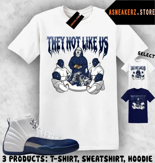 AJ 12 French Blue Sneaker Matching T-Shirt