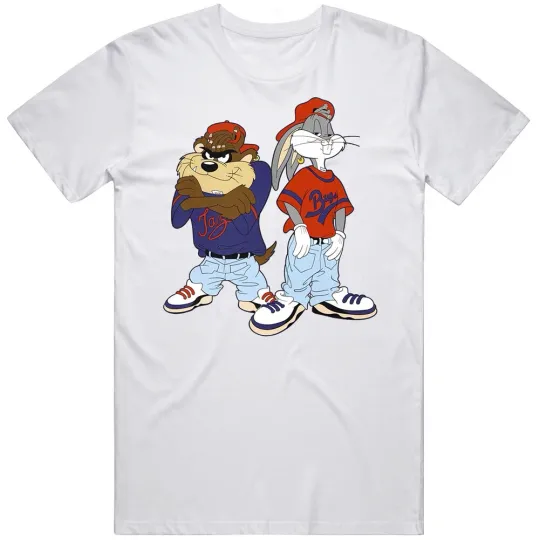 Looney Tunes Bugs Bunny Tazmania Devil T-Shirt for Fans