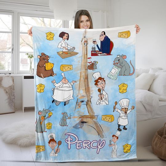 Discover Personalized Disney Pixar Ratatouille Blanket, Remy Ratatouille Blanket, Custom Name Baby Boy Girl Blanket, Little Chef Remy Gifts KCUX18