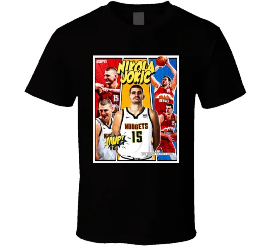 Discover Nikola Jokic MVP Comic Strip T-Shirt