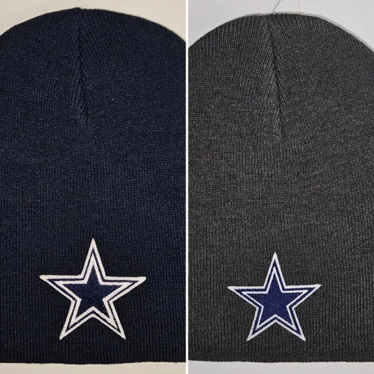 Dallas Football Cowboys Beanie Knit Hat CLASSIC football PATCH/LOGO