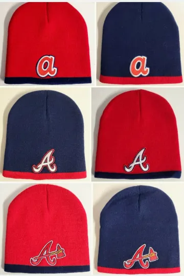 Discover Atlanta Braves Beanie ⚾Knit Cap ⚾Hat ⚾️Classic MLB Patch/Logo ⚾2 Hot Colors ⚾New