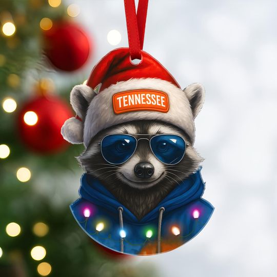 Discover Tennesse Football Mascot Ornament  Cute Sports Team Christmas Tree Decoration, Personalized Gift for Football Fans, Kids, and Sports Lovers