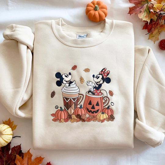 Discover Disney Mickey Not So Scary Embroidery Sweatshirt, Disney Snack Halloween Shirt, Disney Family Shirt, Disney Halloween Tee, Disney Couple Tee