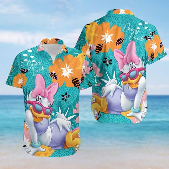 Discover Daisy Button Shirt, Disney Hawaiian Shirt, Disneyland Girls Trip Shirt, Magic Kingdom Shirt, Family Vacation Shirt, Birthday Gift