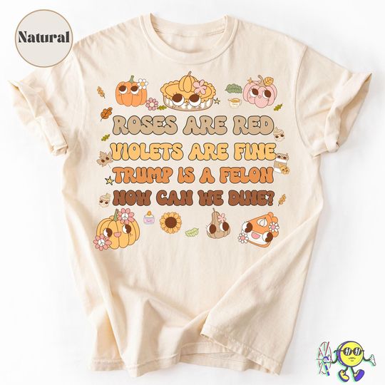 Discover Anti Trump Thanksgiving shirt: Groovy Thanksgiving Funny Anti Maga Family Dinner shirt, Liberal Fall Tee