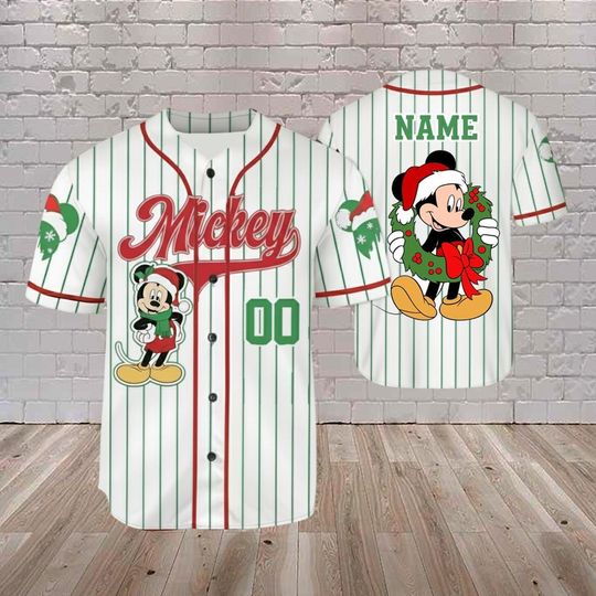 Discover Mickey And Friends Xmas Jersey, Mickey And Friends Christmas Baseball Jersey, Disney Xmas Kids Youth Adult Outfit, Disney Xmas Trip Jersey