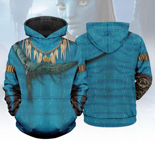 Discover Neytiri Avatar Cosplay 3D Hoodie, The Way of Water Costume, Pandora Omaticaya Hoodie, Avatar Outfit For Fans, Christmas Gifts