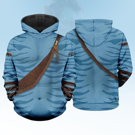 Jake Sully Avatar Cosplay 3D Hoodies, The Way of Water Hoodie, Animal Kingdom The World of Avatar Shirt, Avatar 3 Christmas Hoodie