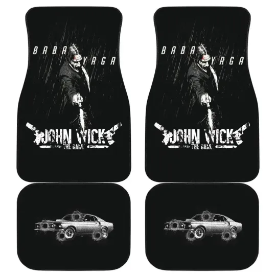 Discover John Wick Car Floor Mats Movie Car Accessories Custom For Fans