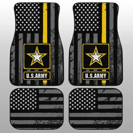Discover US Army Car Floor Mats – Custom Auto Accessories for Soldiers & Veterans