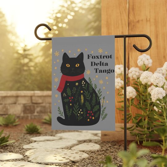 Discover FDT Christmas Garden Flag | Subtle Anti Trump Seasonal Christmas Yard Flag | Anti MAGA Winter Yard Sign