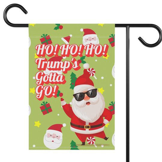 Discover Yard Flag, Anti Trump, Pro Democracy Christmas Banner, Garden Decoration, House Outdoor Sign, Political Holiday Flag