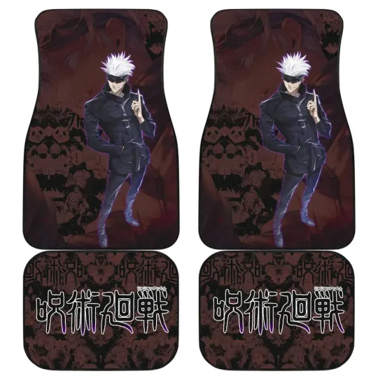 Satoru Gojo Jujutsu Satoru Car Floor Mats Anime Car Accessories