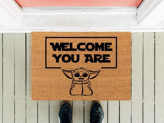 Discover Welcome You Are Grogu Doormat - Funny New Homeowner Gift