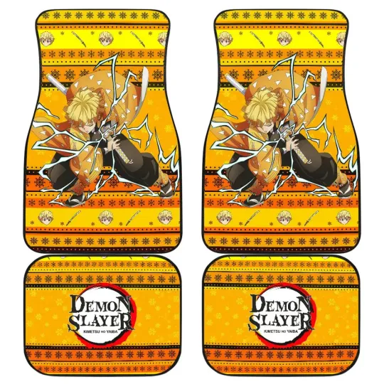 Discover Agatsuma zenittsu demon Car Floor Mats Anime Car Accessories
