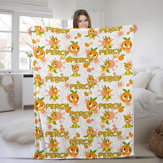 Discover Custom Name Orange Bird Blanket, Disney Orange Bird, Disney Blanket, Sunshine Tree, Magic Kingdom Blanket, Disney Gift, Disney Home KCUU26