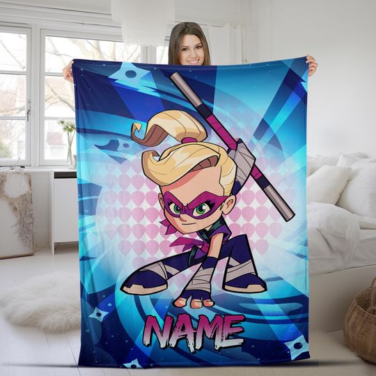 Discover Ninja Kidz Tc Family Birthday Blanket/Ninja Kidz Payton Blanket/Ninja Kidz TV Blanket/Custom Ninja Kidz TV Birthday Blanket OHRV13-03