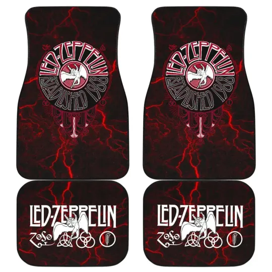Discover LED ZPELIN Rock Band Car Floor Mats Music Band Car Accessories Custom For Fans
