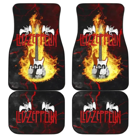 Discover LED ZPELIN Rock Band Car Floor Mats Music Band Car Accessories Custom For Fans