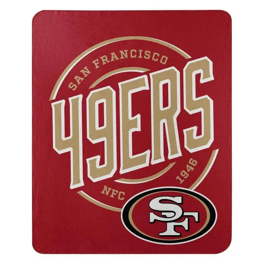 Discover Licensed San Francisco Football Team 49ers Super Fleece Blanket