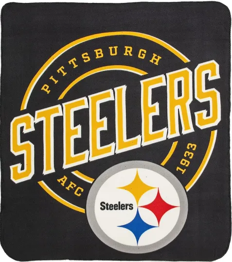 Discover Licensed Pittsburgh Football Team Steeler Super Soft Large Fleece Blanket