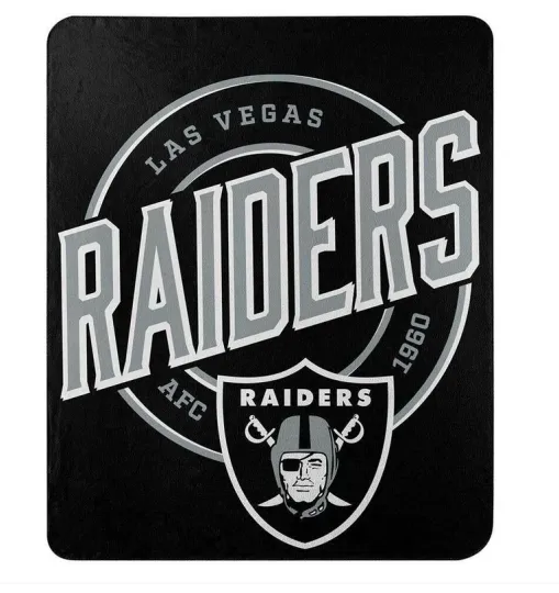 Discover Las Vegas Football Team Raiders Soft Fleece Throw Blanket