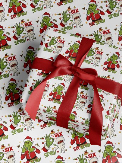 67 Meme Wrapping Paper Christmas, Six Seven Meme Paper Funny Gift Wrap for Birthdays, Holidays & Parties, 67 Meme Gifts, Gift Wrap for Teens