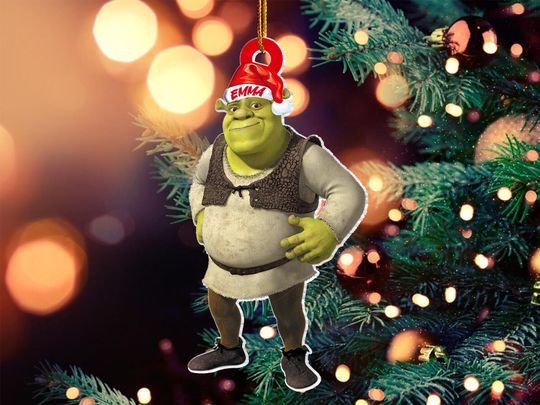 Shrek Ornament, Christmas Ornament, Personalized Shrek Christmas Ornament, Christmas Tree Ornament, Ornament, 2025 Christmas Ornament
