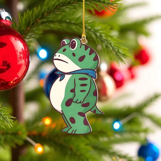 Discover Portland Frog Ornament , Funny Frog Acrylic Ornament, 2D Flat Christmas Ornament, Meme Frog Tree Decor,  Political Frog Ornament 2025