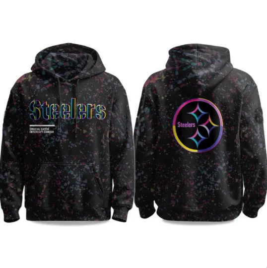 Discover 2025 Steeler Crucial Catch 3D All-Over Printed Hoodie