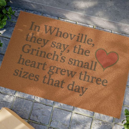 Discover Christmas Doormat - The funny character
