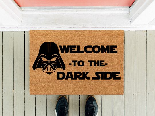Discover Welcome to the Dark Side Doormat: Funny Movie Entrance Mat