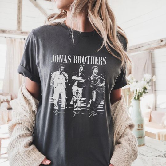Vintage Jonas Brothers Shirt, Jonas Bros Fan Gift, 20th Anniversary Tee, Nick Joe Kevin Shirt, Retro Band Merch, Album Tour