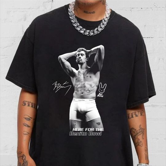Discover Here For The Benito Bowl Shirt, Bad Benito Shirt, Bad Bunny Bowl 2026 Halftime Show Shirt, Benito Bowl Tee, Latin Music Graphic Shirt