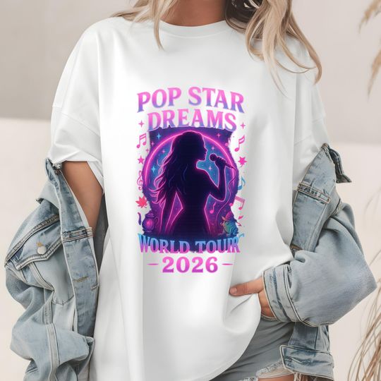 Discover Ariana 2026 Tour Shirt: Retro Neon Concert Tee