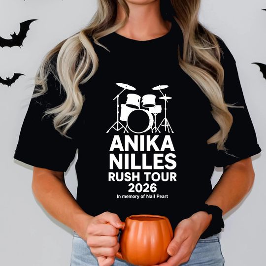Discover Anika Nilles Rush Tour 2026 T-Shirt: Limited Edition Drummer Merch