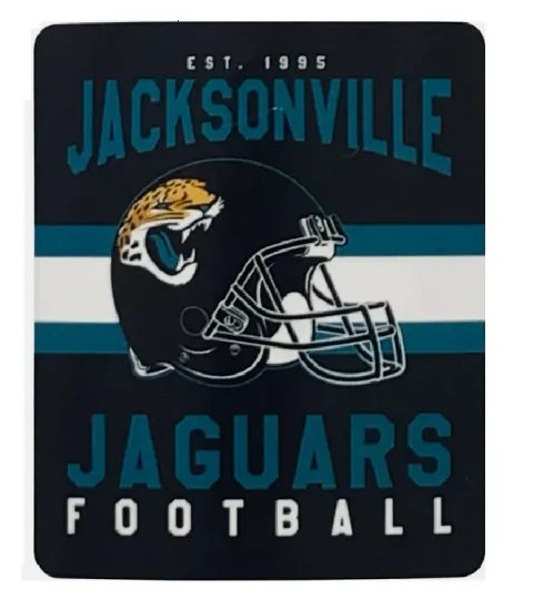 Jacksonville Football Team Jaguars Helmet Logo Soft Fleece Throw Blanket